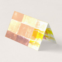 Yellow Plaid Peach Kaart