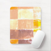 Yellow Plaid Peach Muismat (Met muis)