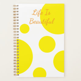 Yellow  Planner Circle Life is prachtig