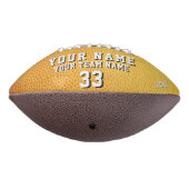 Yellow Player Name Number Team foto American Football (Gedraaid 270)