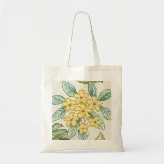 Yellow Plumeria canvas tas (Voorkant)