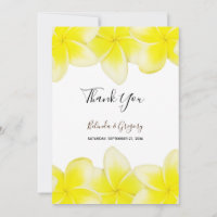 Yellow Plumeria Frangipani Wedding