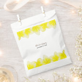 Yellow Plumeria Frangipani Wedding Bedankzakje (Geknipt)
