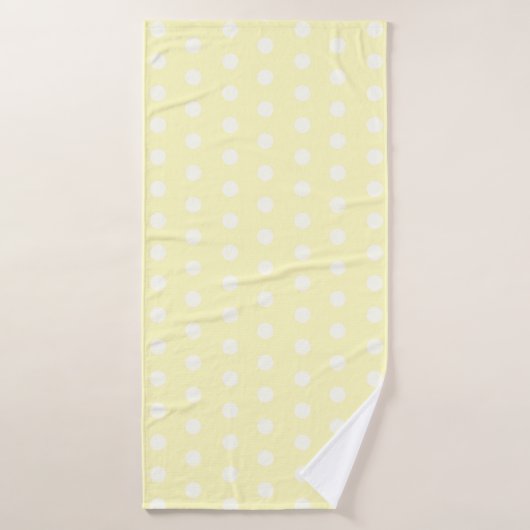 Yellow Poka Dots (Serviette de bain)
