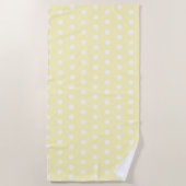 Yellow Poka Dots Strandlaken (Voorkant)