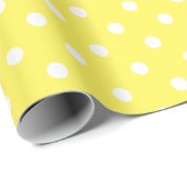 Yellow Polka Dot Cadeaupapier (Rol Hoek)