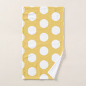 Yellow Polka Dot Design Bad Handdoek (Handdoek)