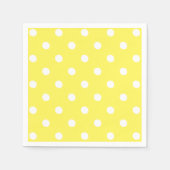 Yellow Polka Dot Servetten (Voorkant)