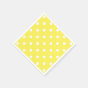 Yellow Polka Dot Servetten