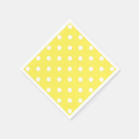 Yellow Polka Dot Servetten (Hoek)