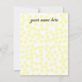 Yellow Polka Dots Notecards Notitiekaartje