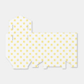 Yellow Polka Dots Pattern Bedankdoosjes (Uitgevouwen)