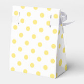 Yellow Polka Dots Pattern Bedankdoosjes (Achterkant)