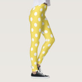 Yellow Polka Dots Pattern Leggings (Rechts)