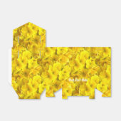 Yellow Primrose Flowers Pattern Bedankdoosjes (Uitgevouwen)