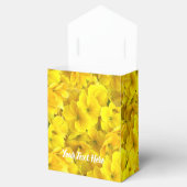 Yellow Primrose Flowers Pattern Bedankdoosjes (Geopend)