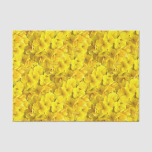 Yellow Primrose Flowers Pattern Tissuepapier