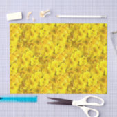 Yellow Primrose Flowers Pattern Tissuepapier (Craft)
