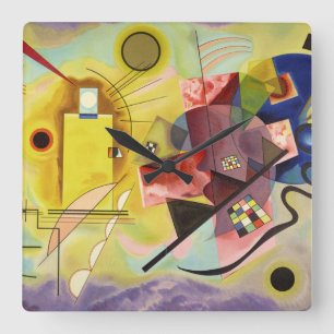 Yellow-Red-Blue, 1925, van Wassily Kandinsky Vierkante Klok