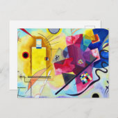 Yellow Red Blue Wassily Kandinsky Briefkaart (Voorkant / Achterkant)
