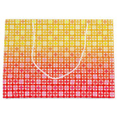 Yellow Red gradiëntvlakpatroon Groot Cadeauzakje (Voorkant)