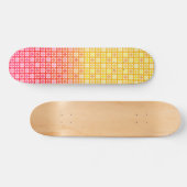 Yellow Red gradiëntvlakpatroon Skateboard (Horizontaal)