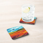 Yellow Red Hills Bier Onderzetter (Rechterzijde)