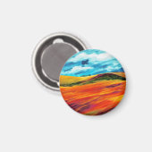 Yellow Red Hills Magneet (Voorkant / Achterkant)