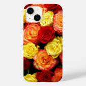 Yellow Red Oranje Rozen iPhone 14 Hoesje (Achterkant)