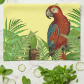 Yellow Red Parrot Buttlerfly Kitchen Tea Towels Theedoek (Gevouwen)