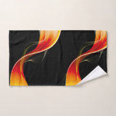 Yellow Red Smoke Curve Bath-handdoekset Bad Handdoek (Handdoek)