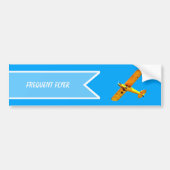 Yellow Retro Frequent Flyer Bumpersticker (Voorkant)