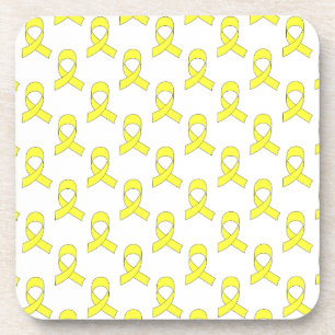 Yellow Ribbon Pattern Drankjes Onderzetter