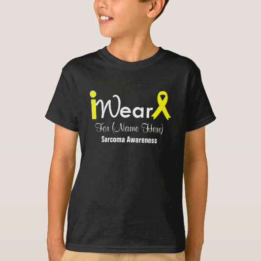 Yellow Ribbon Sarcoma personaliseren T-shirt (Voorkant)