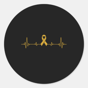 Yellow Ribbon Suicide Prevention Awareness Ronde Sticker