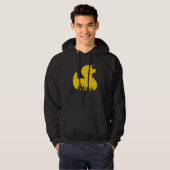 Yellow Rockabilly Duck Hoodie (Voorkant volledig)