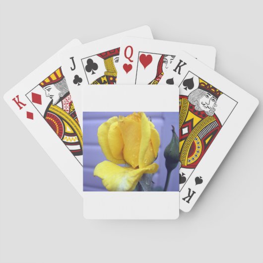 Yellow Rodebud Speelkaarten (Achterkant)