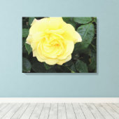 Yellow Roos Canvas Afdruk (Insitu (Houten vloer))