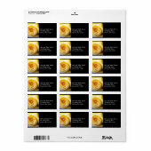 Yellow Rose Address Label (Full Sheet)