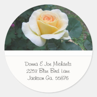 Yellow Rose Adres Stickers