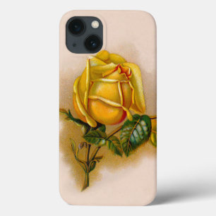 Yellow Rose Antiek Print Fine Art iPhone 13 Hoesje