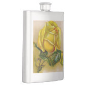 Yellow Rose Antiek Print Fine Art Heupfles (Rechts)