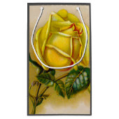 Yellow Rose Antiek  Print Fine Art Klein Cadeauzakje (Achterkant)