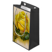 Yellow Rose Antiek  Print Fine Art Klein Cadeauzakje (Voorkant Gekanteld)