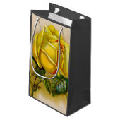 Yellow Rose Antiek  Print Fine Art Klein Cadeauzakje (Achterkant Gekanteld)