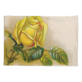 Yellow Rose Antiek  Print Fine Art Kussensloop (Achterkant)