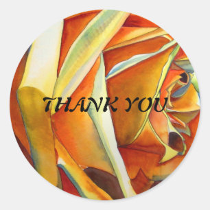 Yellow Rose Bedankt Art sticker