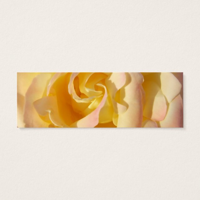 Yellow Rose Bladwijzer profielkaart Mini Visitekaartjes (Achterkant)