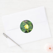 Yellow Rose Book Name Bord Sticker (Envelop)
