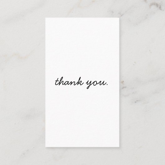 Yellow Rose Botanical Dank u kaart Visitekaartje (Achterkant)